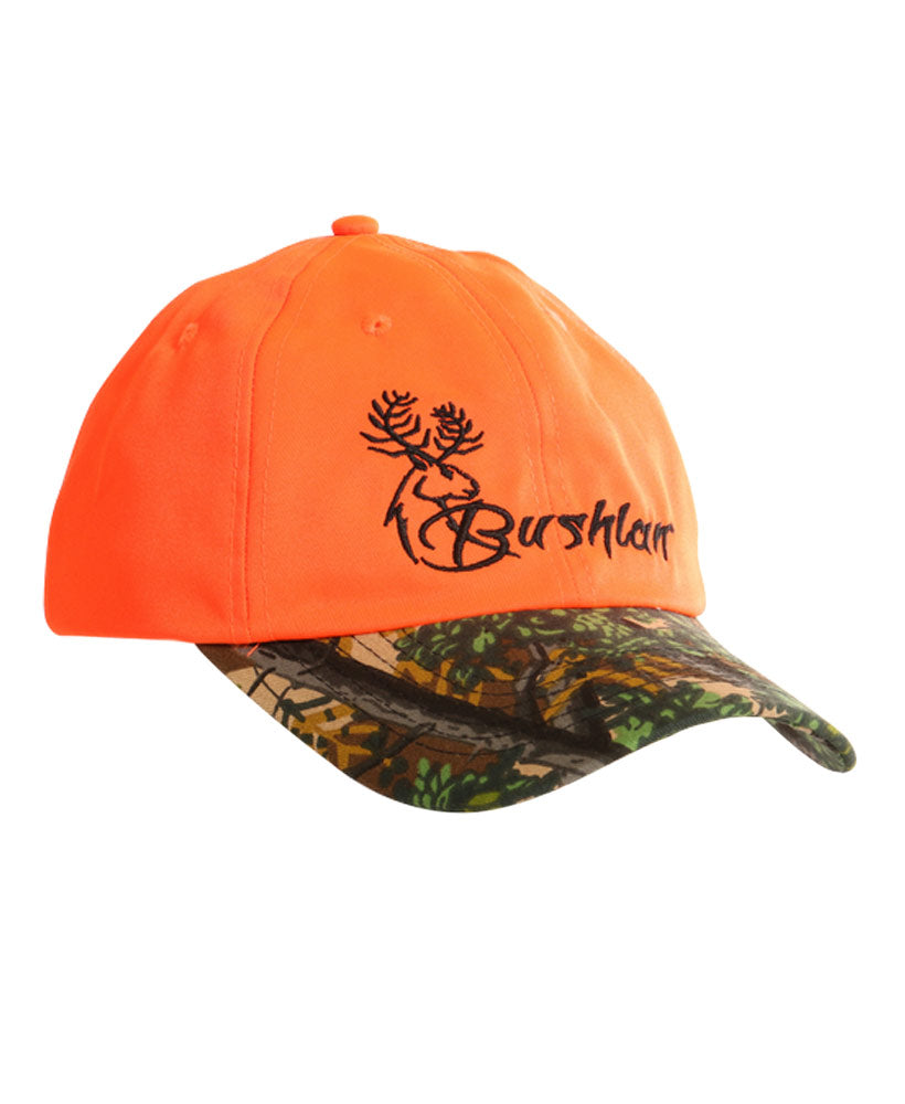 Safety Orange Bushlan Logo Cap