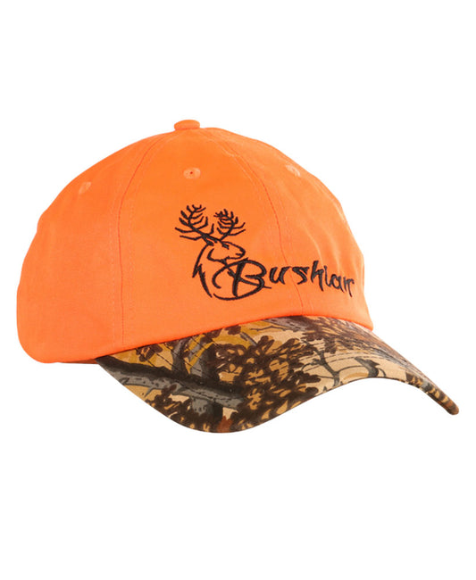 Safety Orange Bushlan Logo Cap