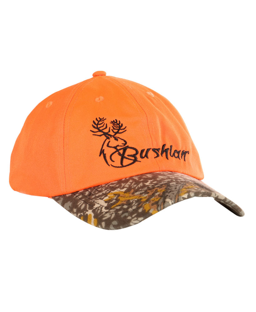 Safety Orange Bushlan Logo Cap